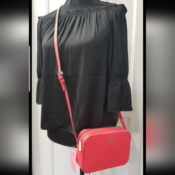 NWT! Kate Spade Gazpacho Red/Orange Mini Camera Crossbody Bag - Picture 5 of 14